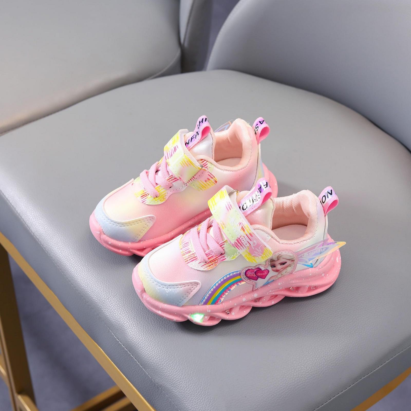 Кроссовки Elsa С LED подсветкой для девочек Розово-фиолетовые Размер 27, фото №9 Кроссовки Elsa С LED подсветкой для девочек Розово-фиолетовые Размер 27, фото №9