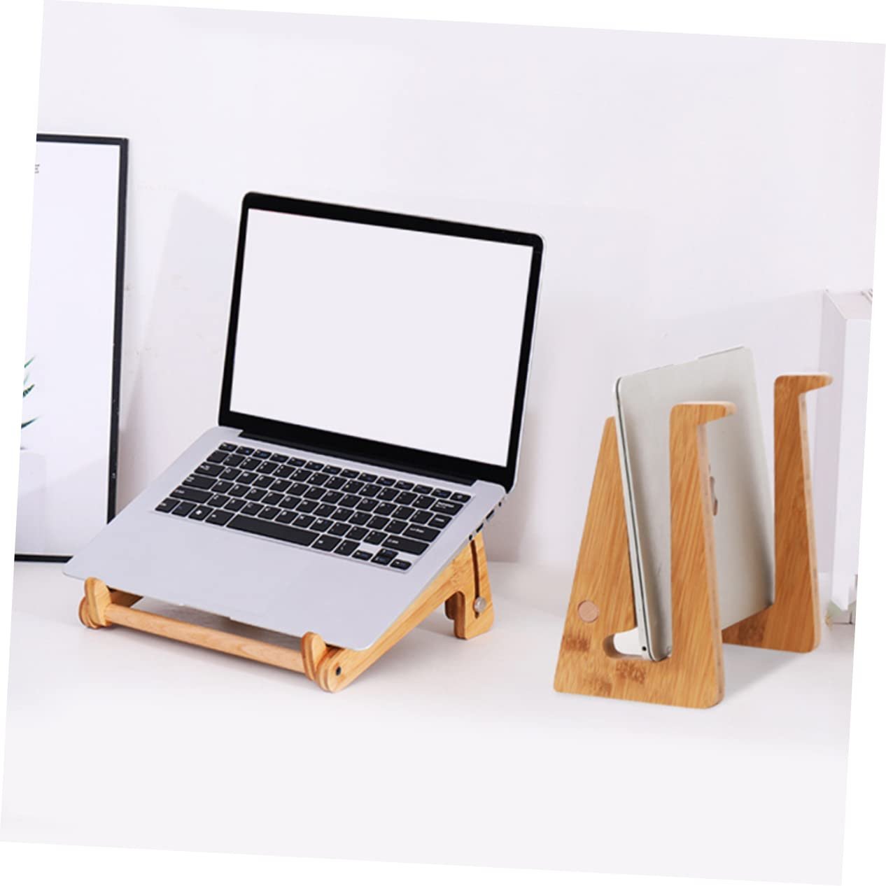 Підставка для ноутбука Uonlytech складана регульована ергономічна для покращення постави захист хребта, фото №3