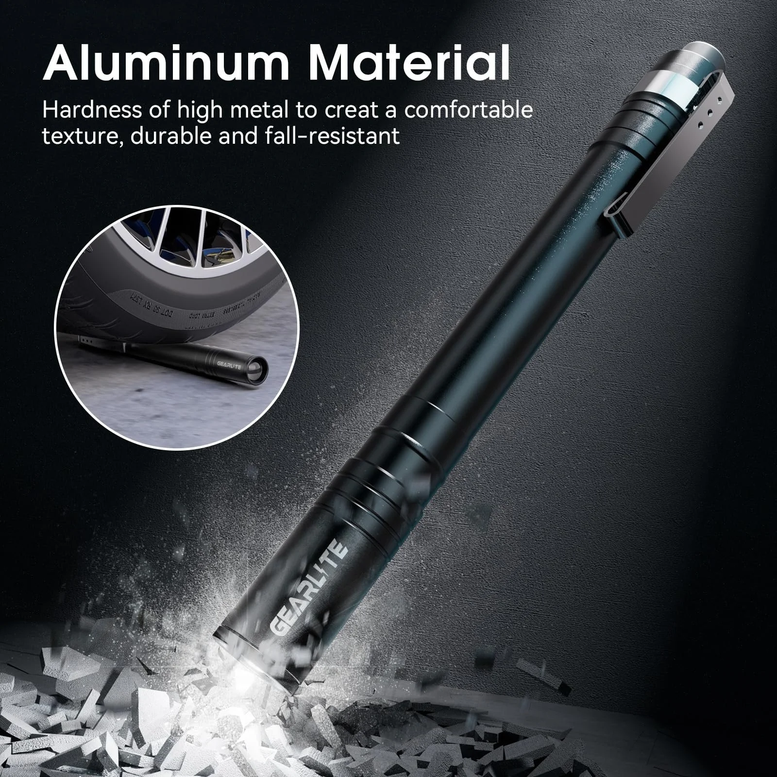 Ліхтарик GEARLITE LED Super Bright Набір з 4, IPX4 Водонепроникний Маленький Світлодіодний з Кліпсою, Легкий, фото №5