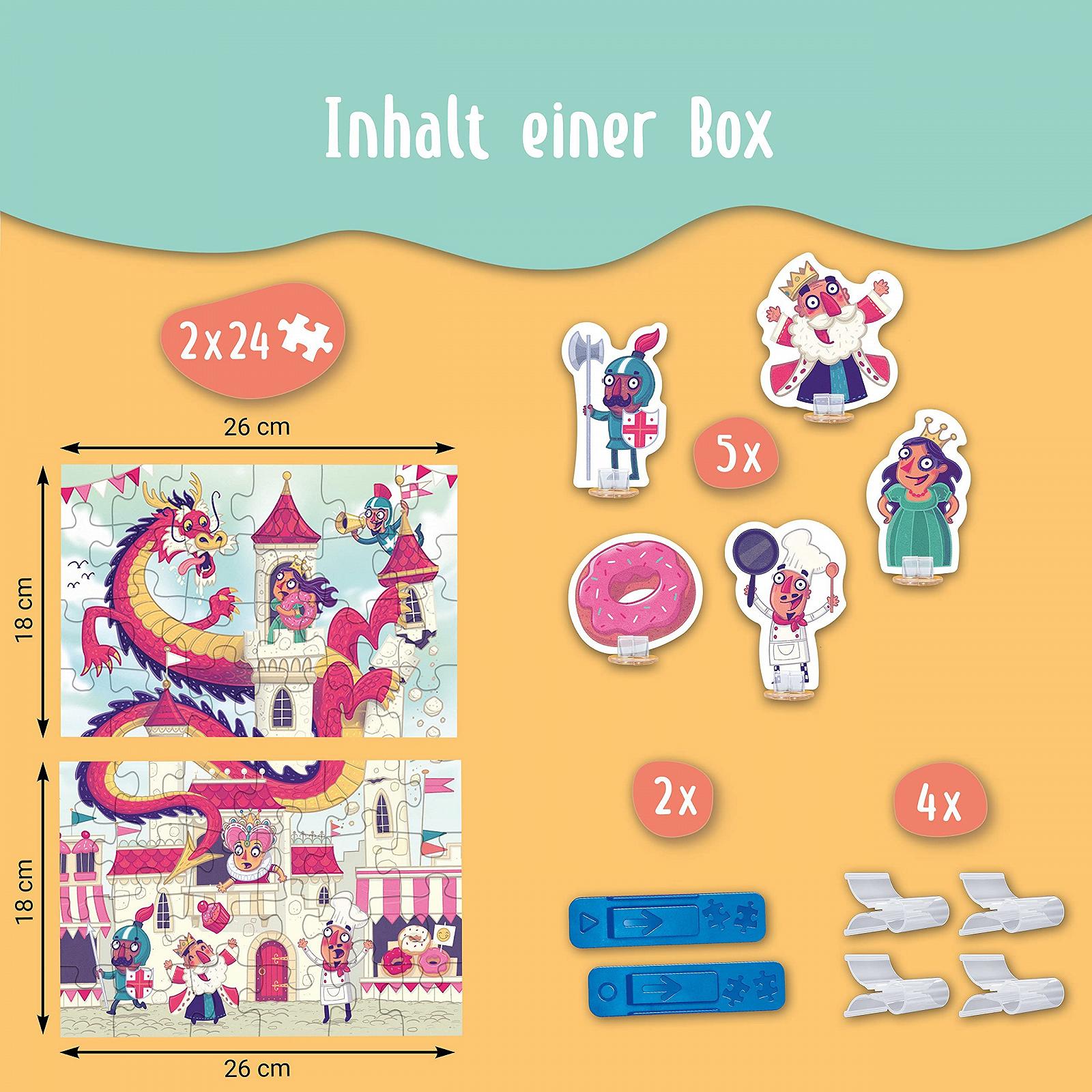 Пазл Ravensburger Children's Puzzle & Play 05595 Kingdom of Donuts 2 x 24 элемента от 4 лет, фото №5