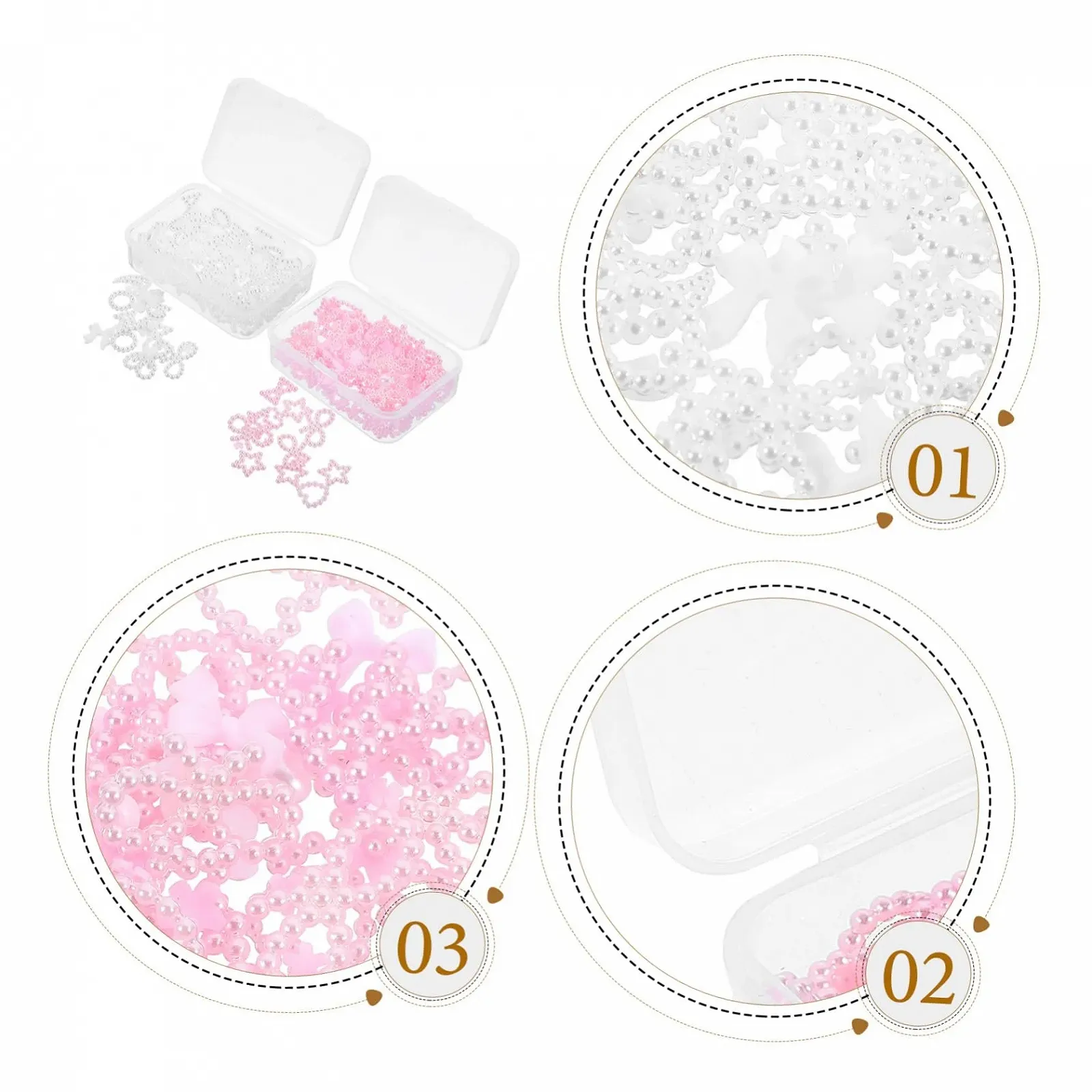 Прикраси для нігтів 2 коробки Каміння, фото №9