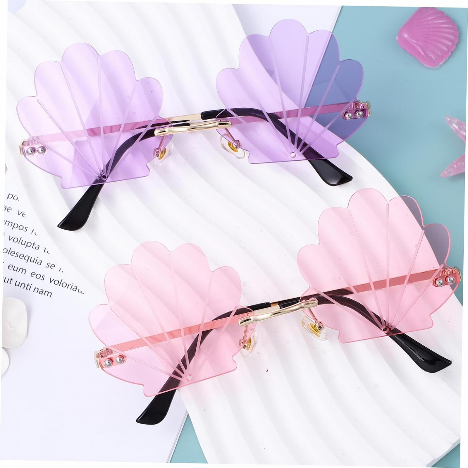 Безкаркасні металеві окуляри COLLBATH для вечірок, круглі без оправи, фото №7