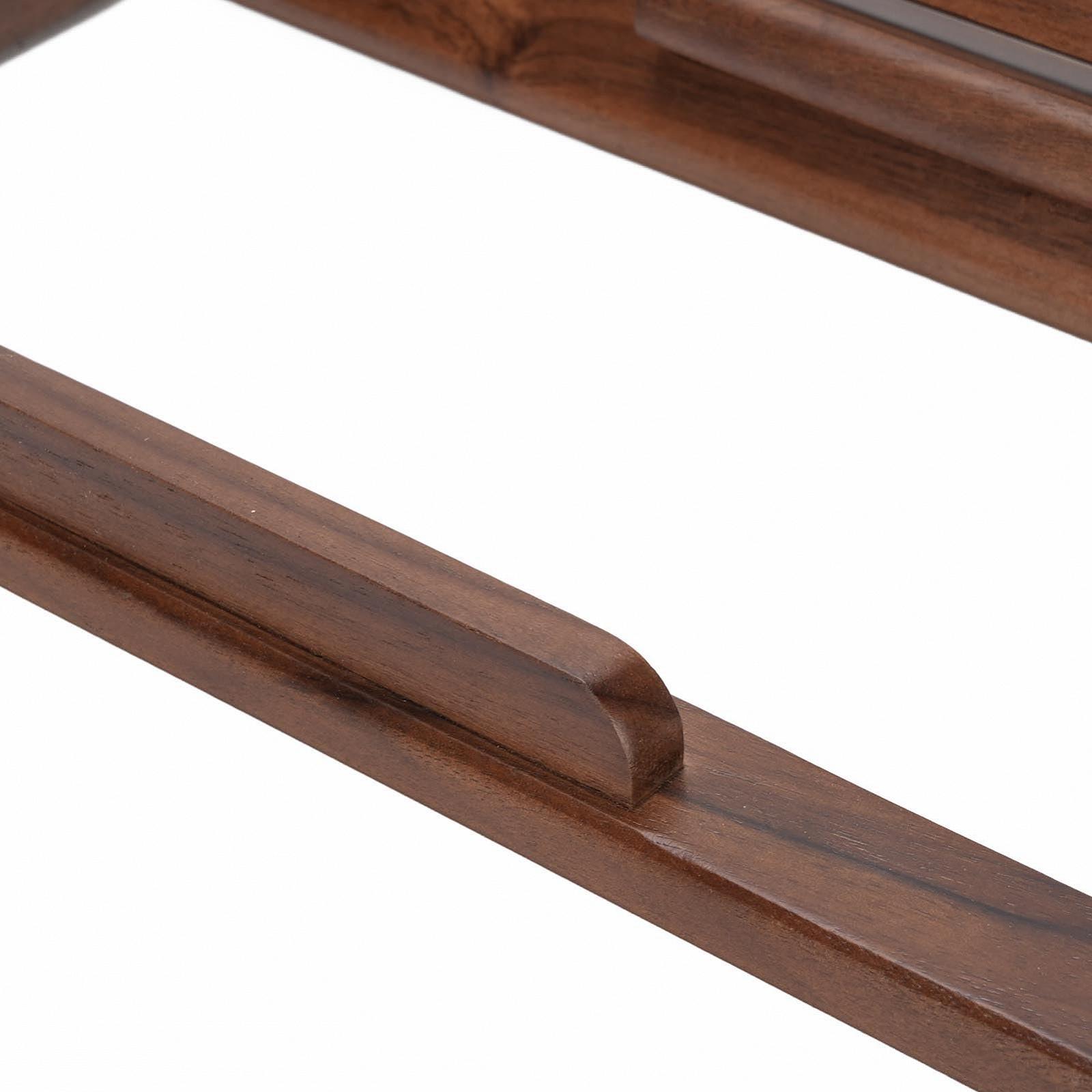 Подставка для планшета Регулируемая складная деревянная подставка Идеально подходит для чтения и работы Универсальная совместимость для домашнего офиса Отделка ореховым лаком, фото №7