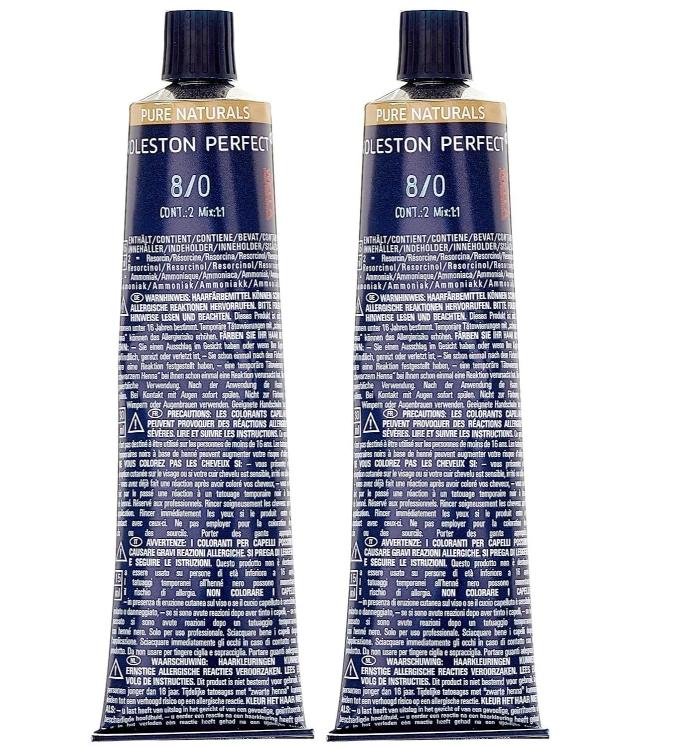 Фарба для волосся Wella Koleston Perfect ME+ Pure Naturals 8/0 Світлий блонд 60 мл (2 шт.), фото №1 Фарба для волосся Wella Koleston Perfect ME+ Pure Naturals 8/0 Світлий блонд 60 мл (2 шт.), фото №1