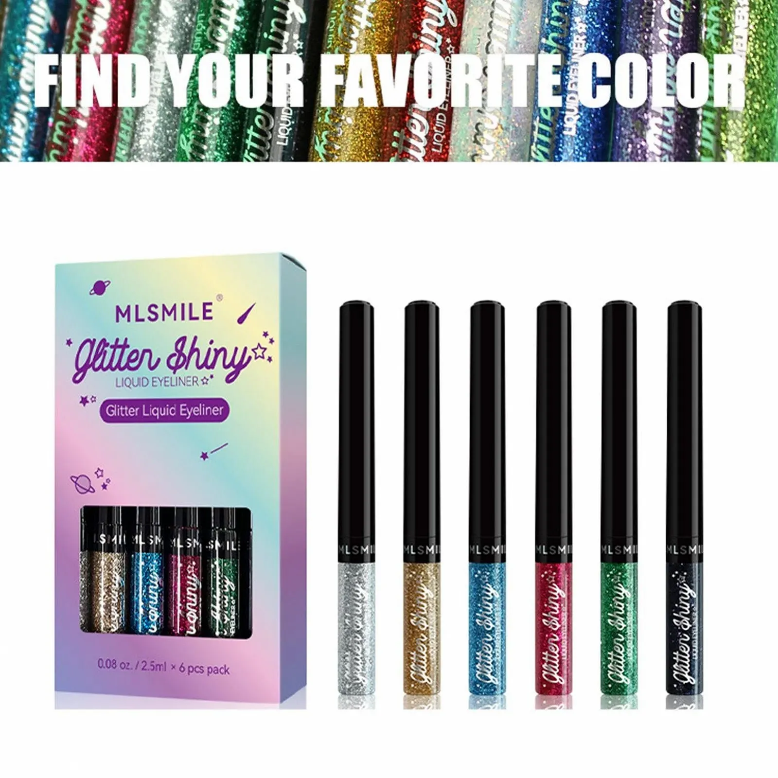 Набір Підводок для Очей з Блискітками, фото №7