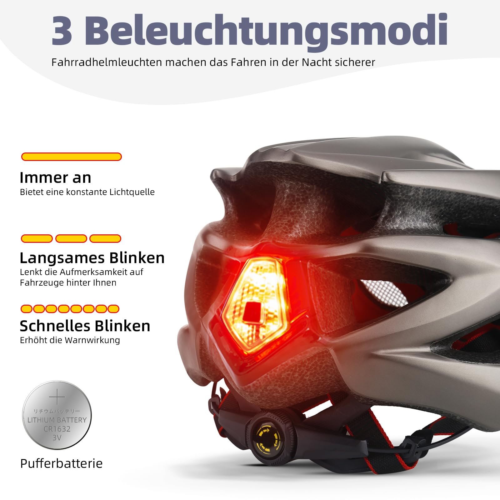 Шолом велосипедний Shinmax з LED-підсвічуванням та знімним козирком, фото №3