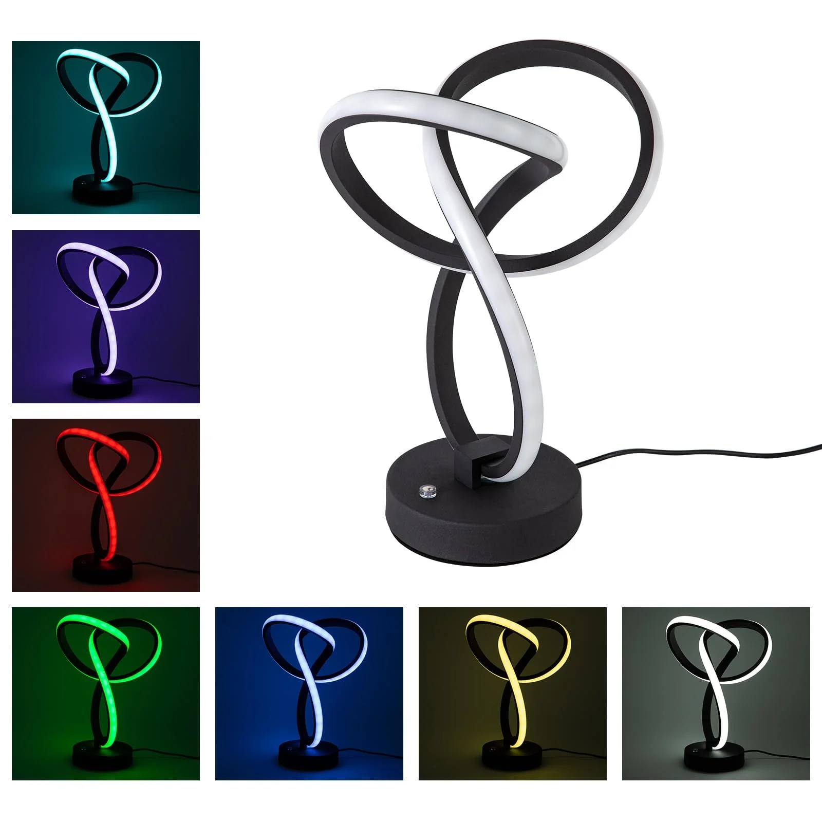 Настольная лампа Modern Spiral LED Touch Dimmable Спиральная, фото №6