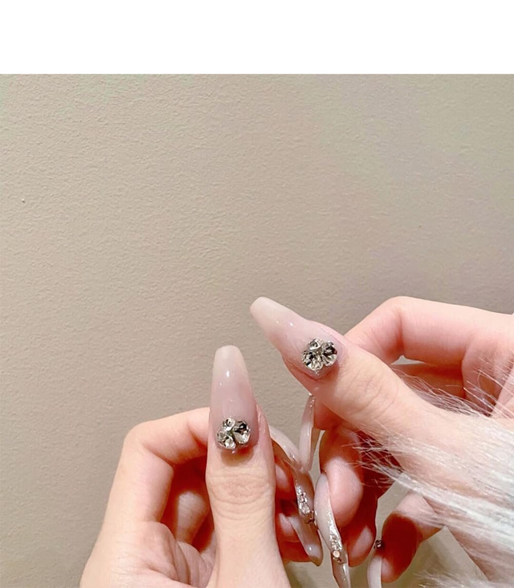 Стрази для нігтів Kristall, 1760 шт, білий + різнокольоровий білий, фото №5