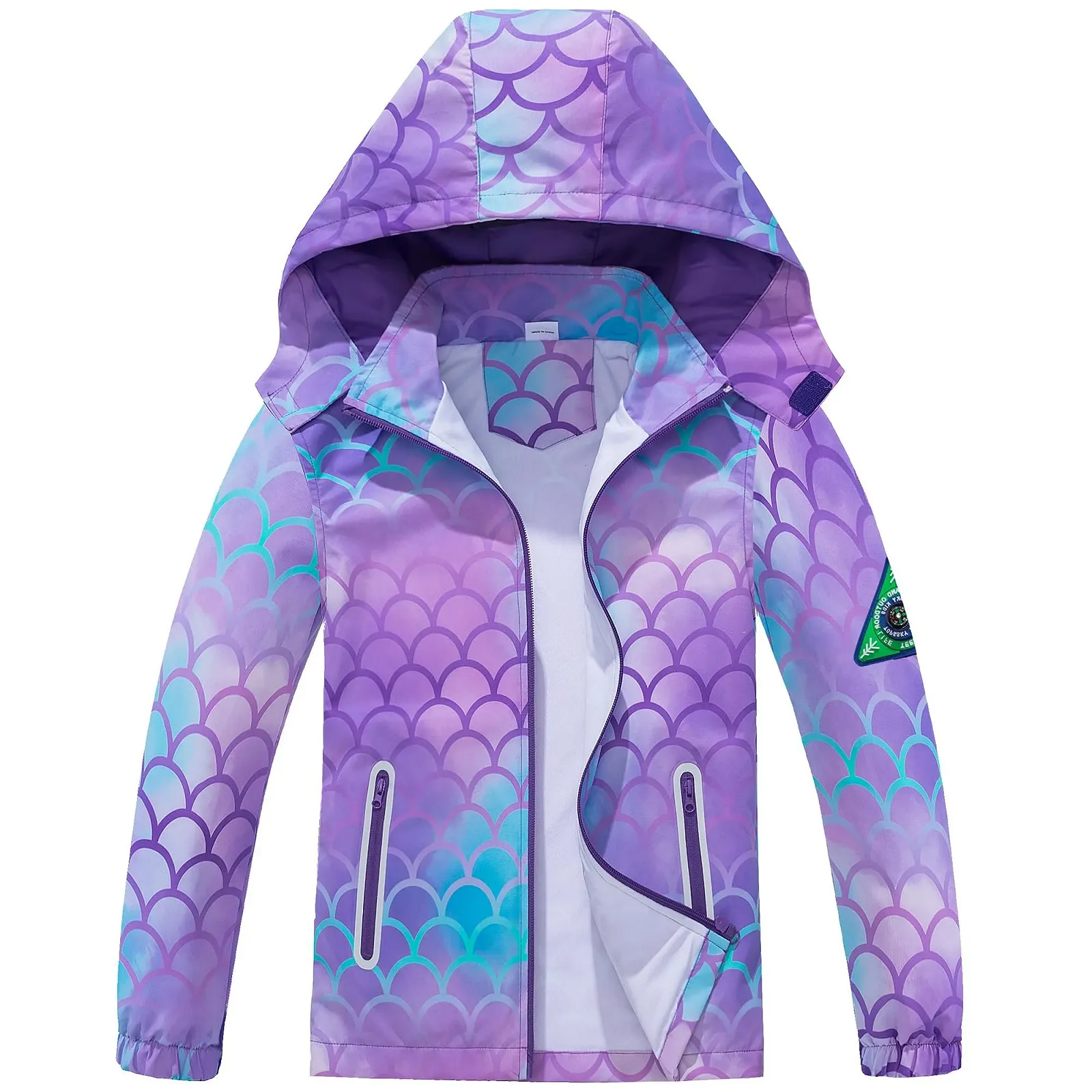 Дитяча дощова куртка з капюшоном для весни та осені, фото №1