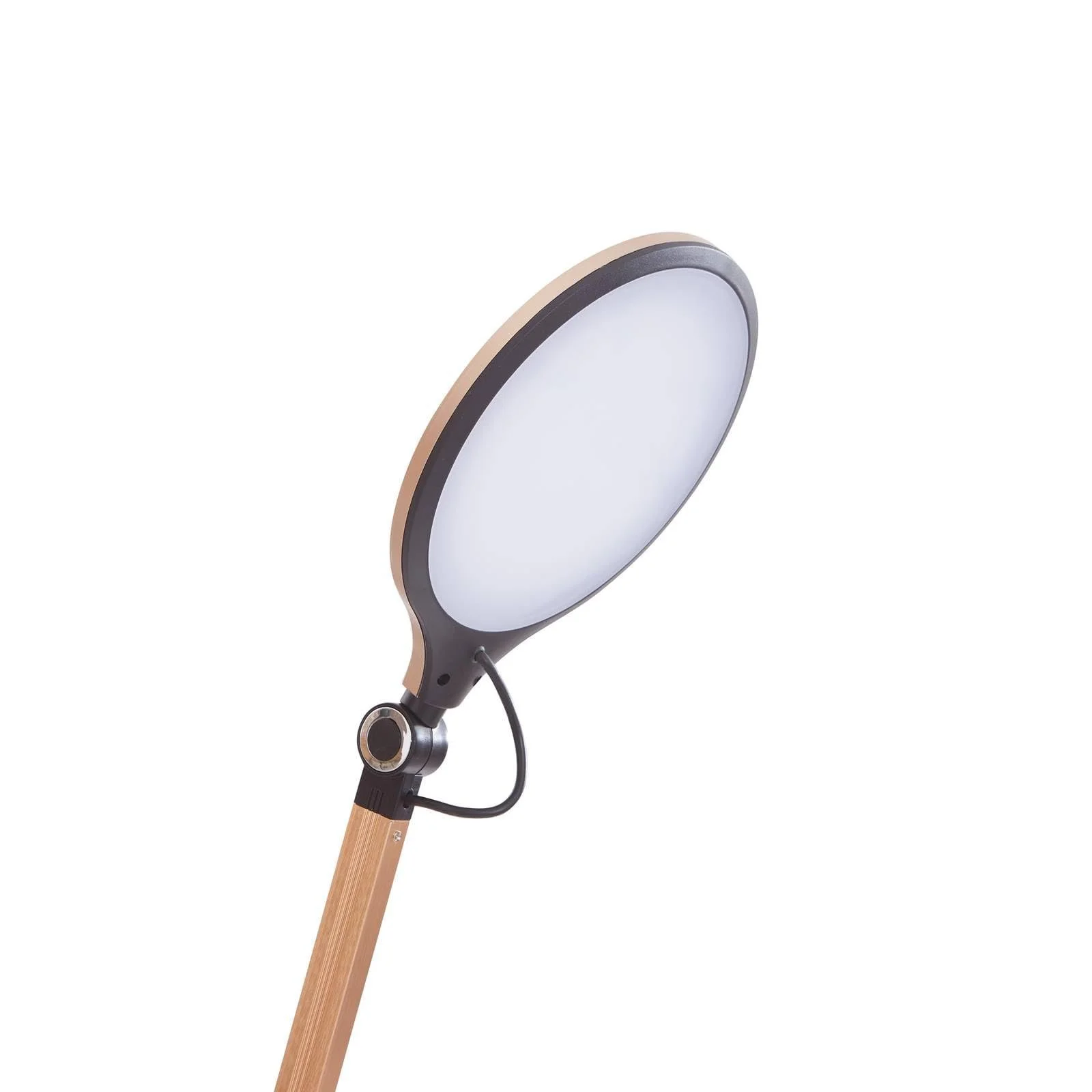 Настільна лампа Lindby Nyxaris LED з сенсорним димером золотиста/латунь, фото №8