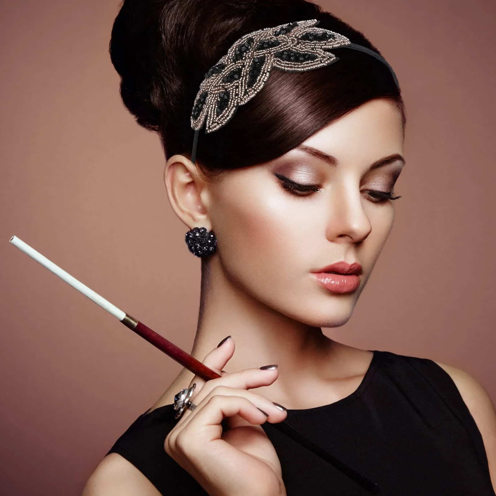 Обруч на голову WLLHYF в стилі 1920-х для жінок, фото №5 Обруч на голову WLLHYF в стилі 1920-х для жінок, фото №5