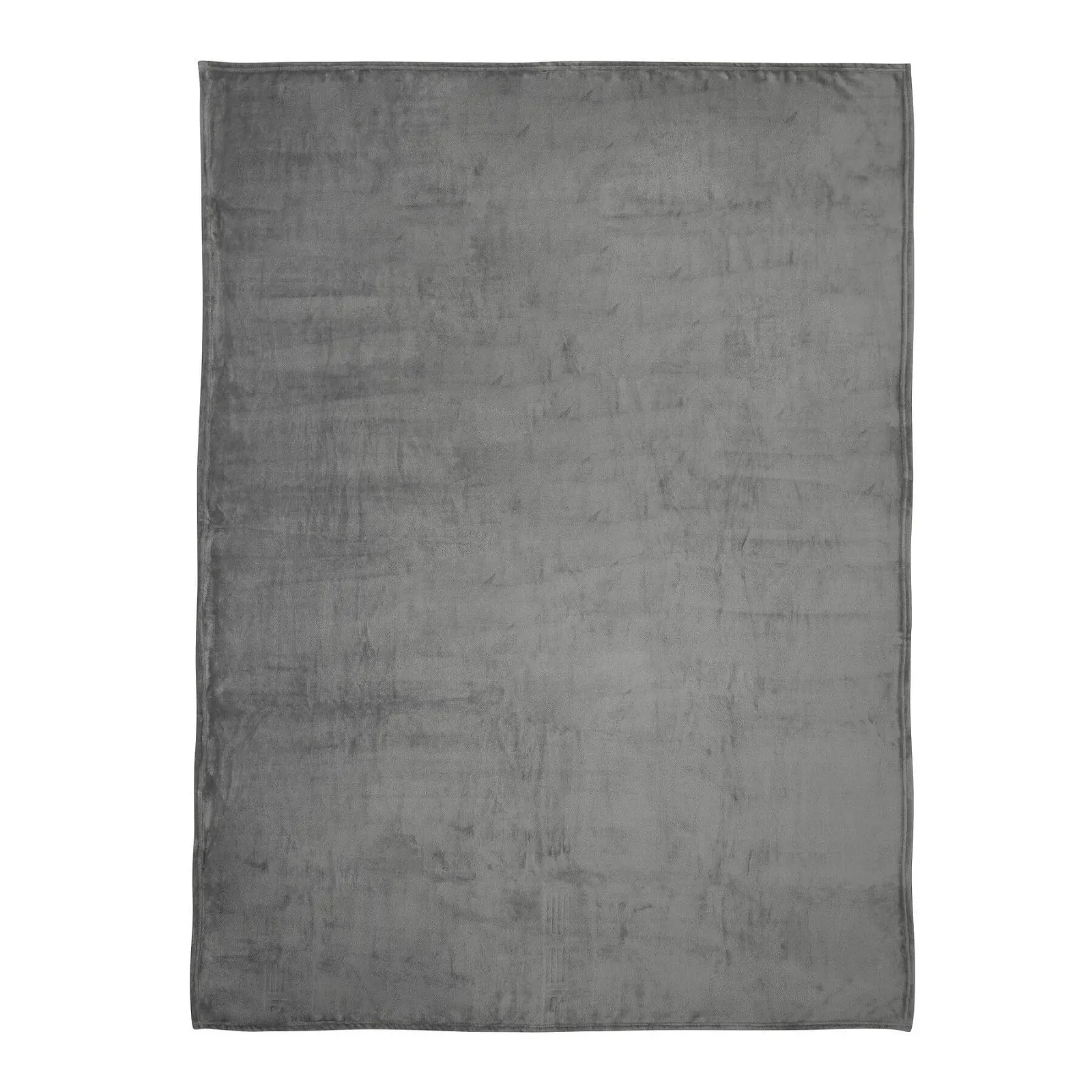 Плед Inspirion Мягкий и Пушистый - Большой флисовый плед 200 x 150 см для дивана, Легкий плед для уютных вечеров Серый, фото №8