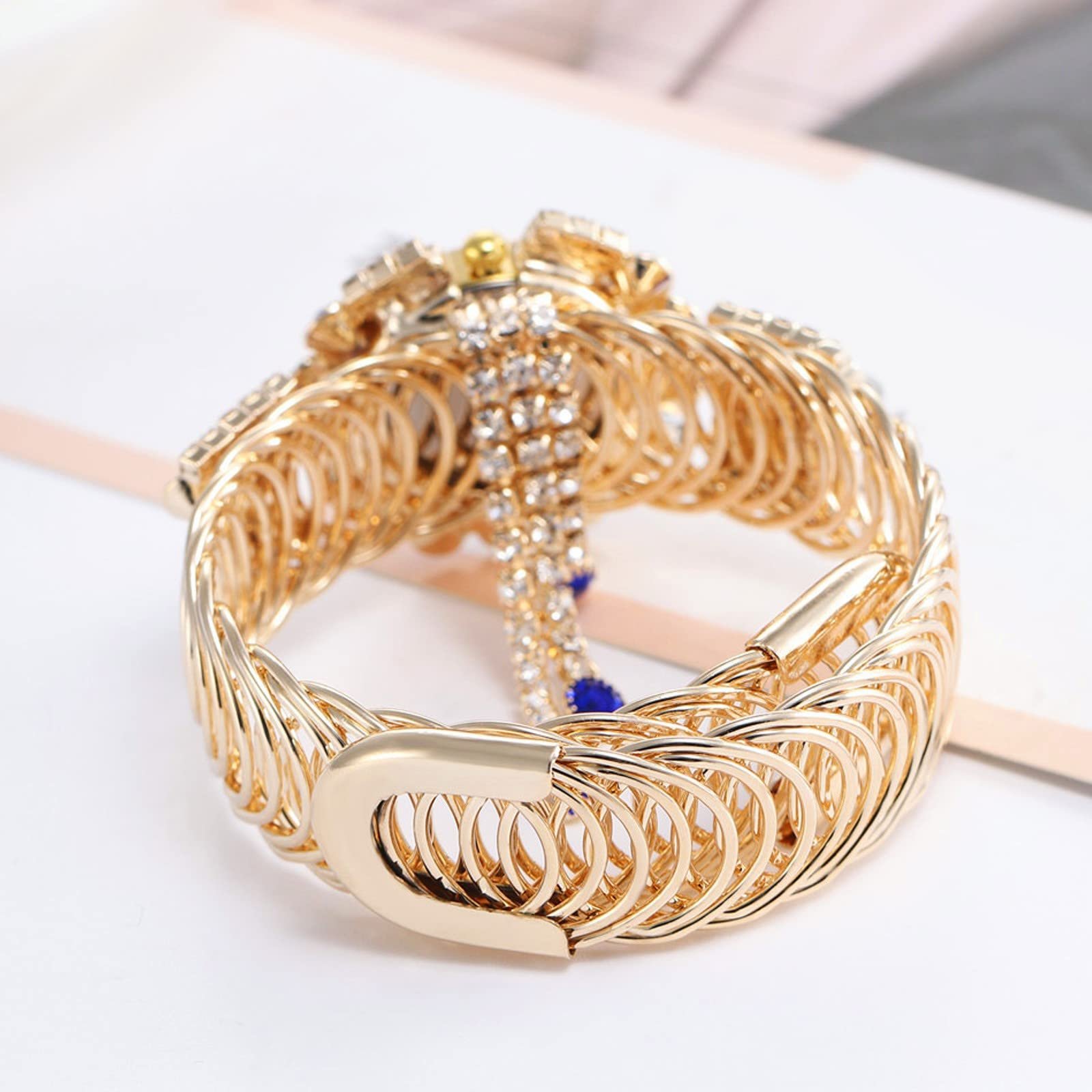 Женские Часы Мода 2022, ручной декоративный шарм, золотистый цвет, хрустальный браслет, украшения, сувенир, мать, жена, леди, любимая, часы с Rhinestone, фото №3 Женские Часы Мода 2022, ручной декоративный шарм, золотистый цвет, хрустальный браслет, украшения, сувенир, мать, жена, леди, любимая, часы с Rhinestone, фото №3