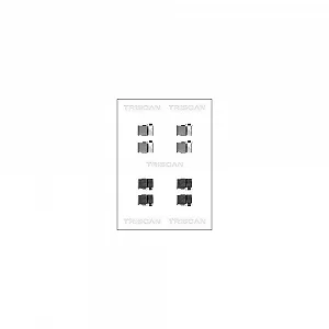 Комплект аксессуаров, тормозные колодки дискового тормоза TRISCAN 8105 131620, задний мост - Фото 1