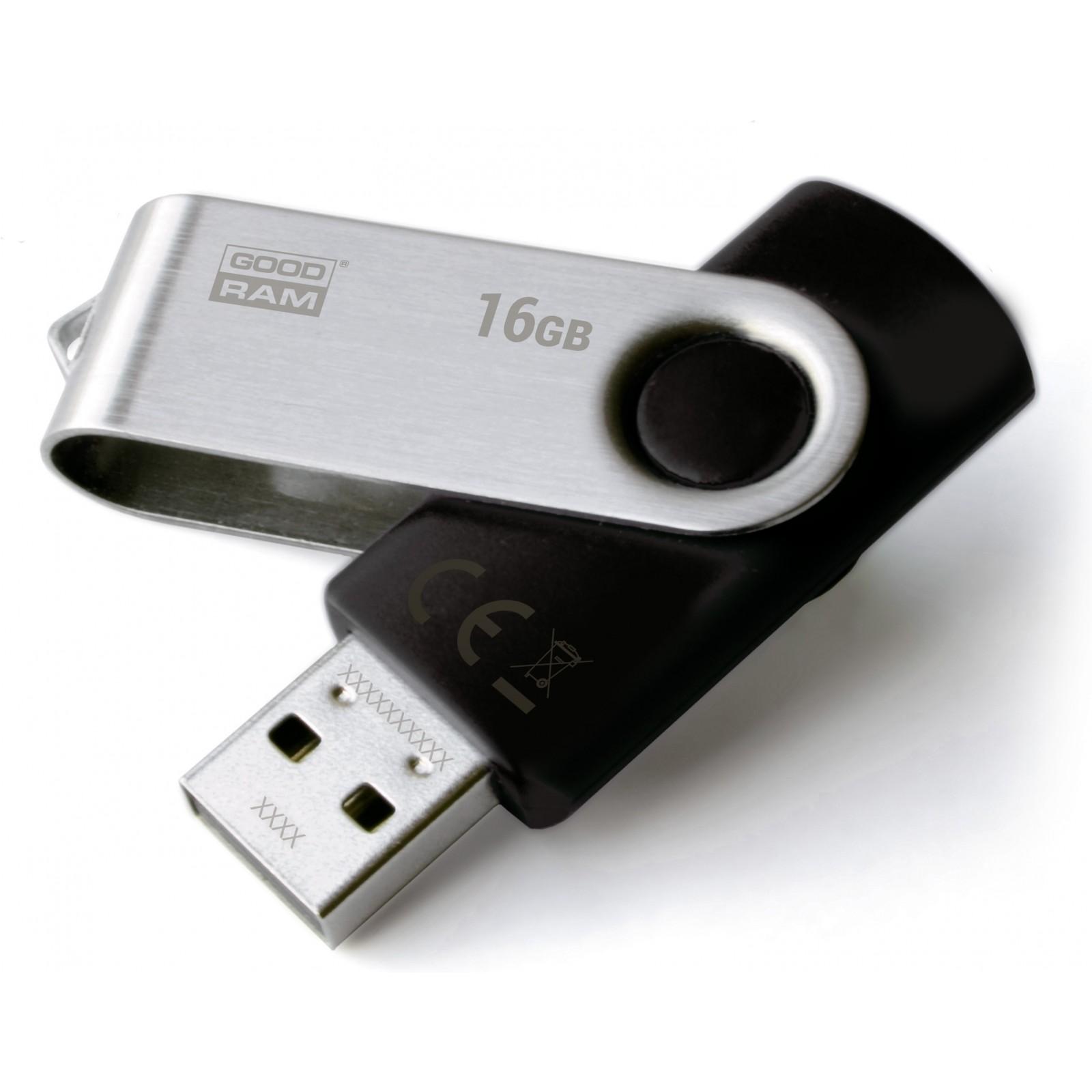 USB флеш-накопитель Goodram Twister 16GB Black UTS2-0160K0R11, фото №1
