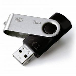 USB флеш-накопитель Goodram Twister 16GB Black UTS2-0160K0R11 - Фото 1