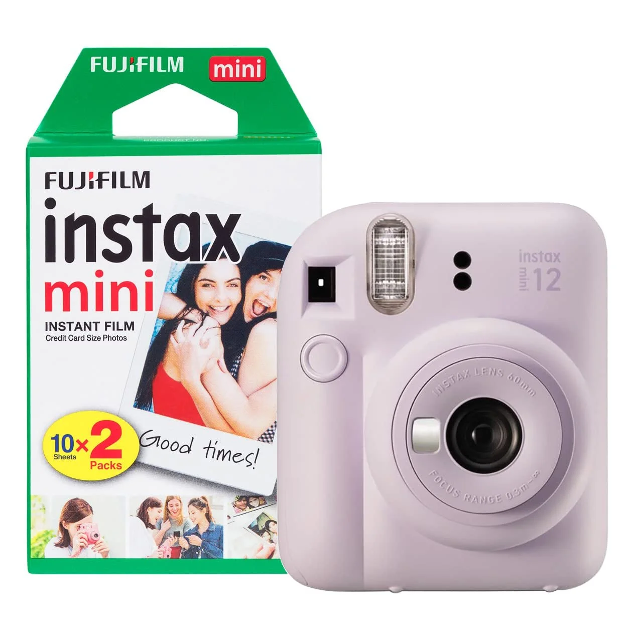 Фотокамера мгновенной печати Fujifilm instax Mini 12 с 20 фотопленками Purple, фото №1
