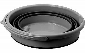 Миска складная BRUNNER Collapsible Drum Fold-Away, 15 л, пластик, черный/серый synthetic.ua - Фото 1