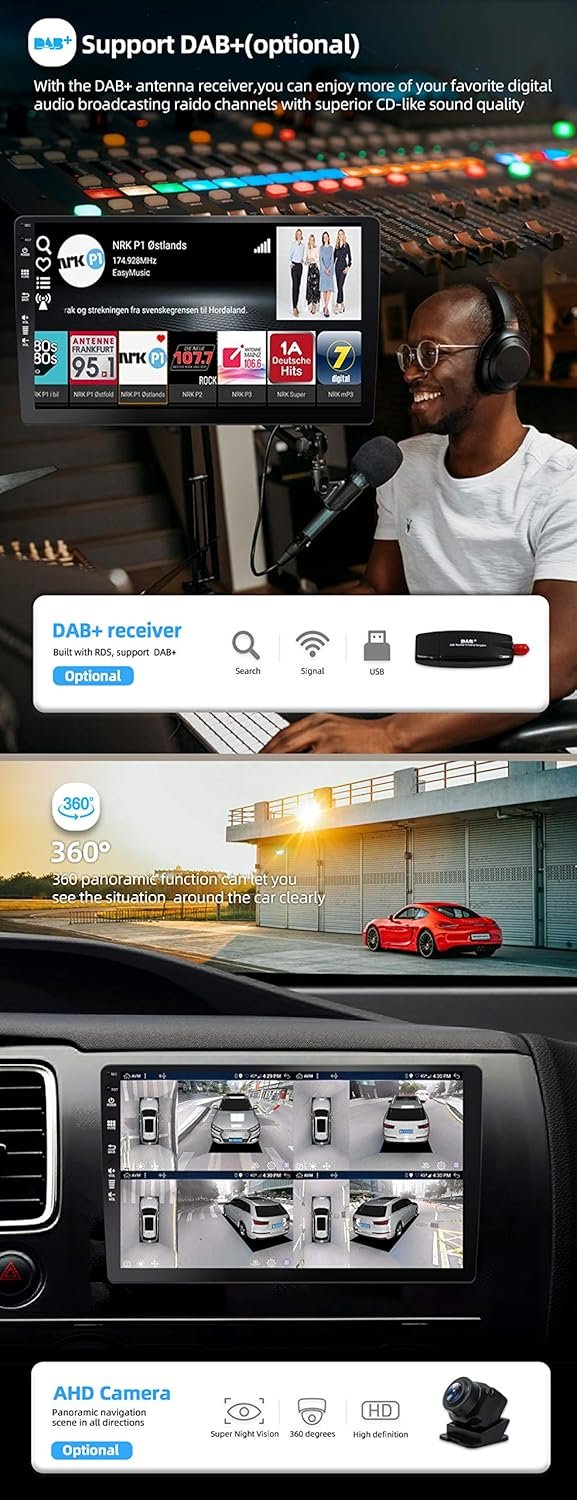 Автомагнитола JOYX BX-04 / 10.1" / Сенсорная / 2/32Гб / Apple CarPlay / Android Auto / Bluetooth / WI-FI / GPS / USB / 2DIN, фото №4