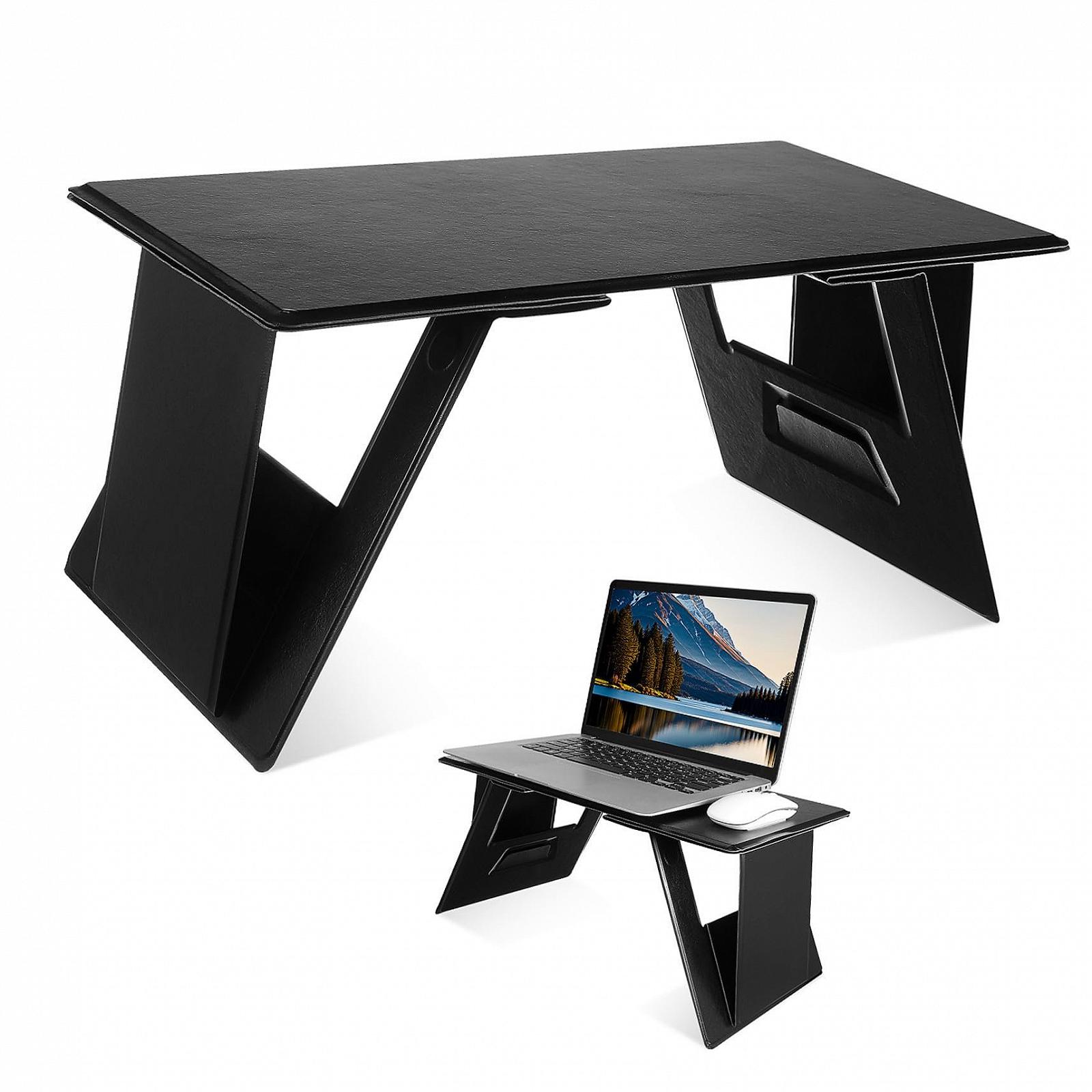 Складной Портативный Столик для Ноутбука с Нескользящей Поверхностью Регулируемый для Кровати Дивана Автомобиля Многофункциональный Складной Столик для Письма Чтения и Еды, фото №1