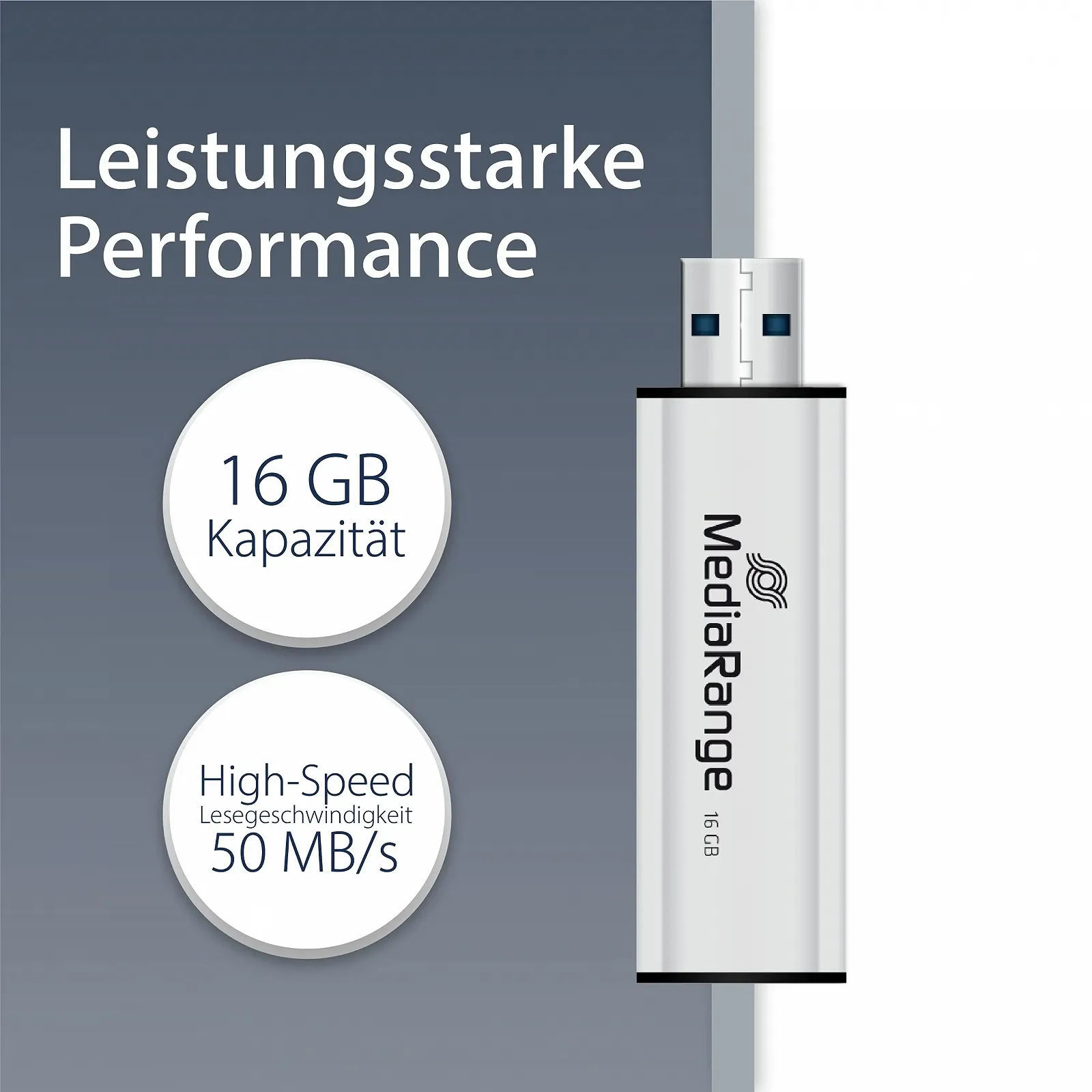 USB-флеш-накопичувач MediaRange 16GB USB 3.0, фото №2