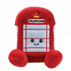 Мягкая игрушка Aurora Palm Pals Telephone Box 13 см Красно-белая - Фото 1