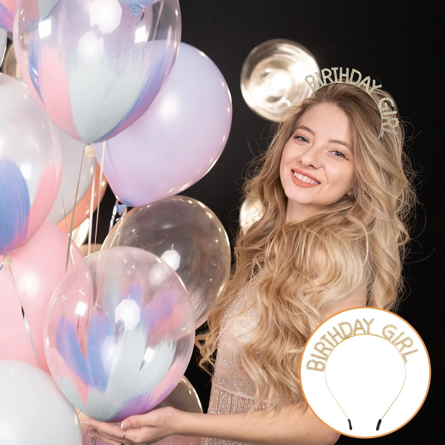 Обруч Корона для Дівчинки на День Народження, фото №4