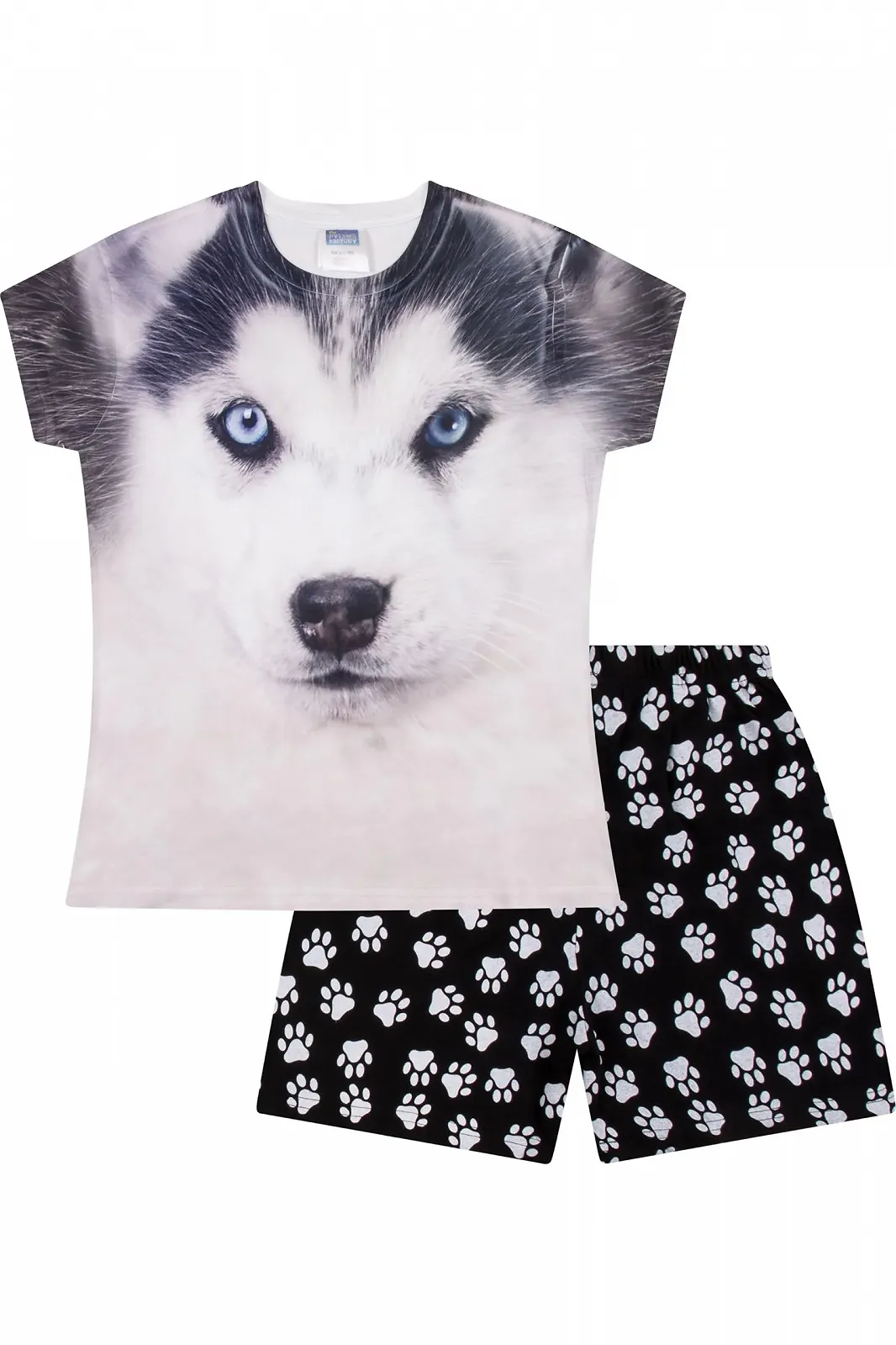 Детская пижама с принтом лапок, фото №1 Детская пижама с принтом лапок, фото №1