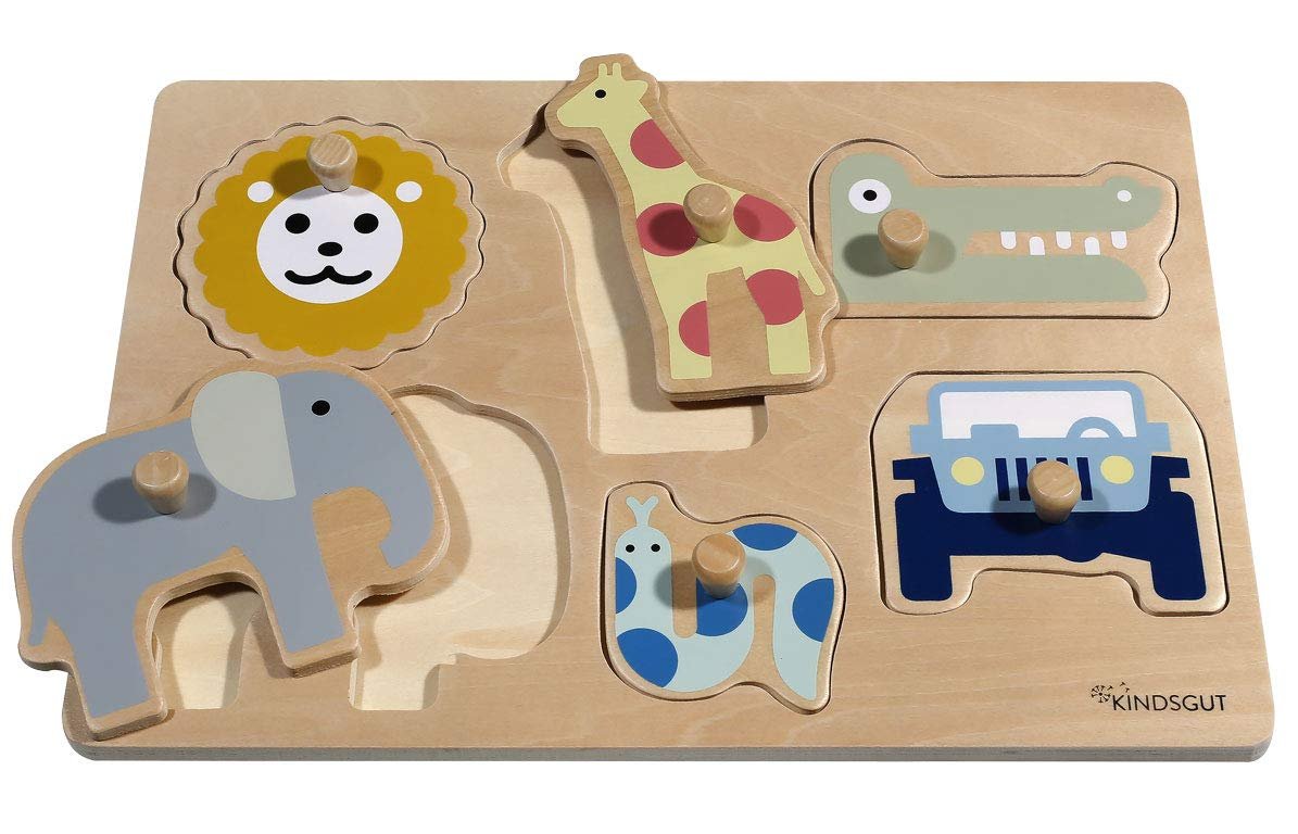 Деревянный пазл Kindsgut Dinos развивающий, фото №5