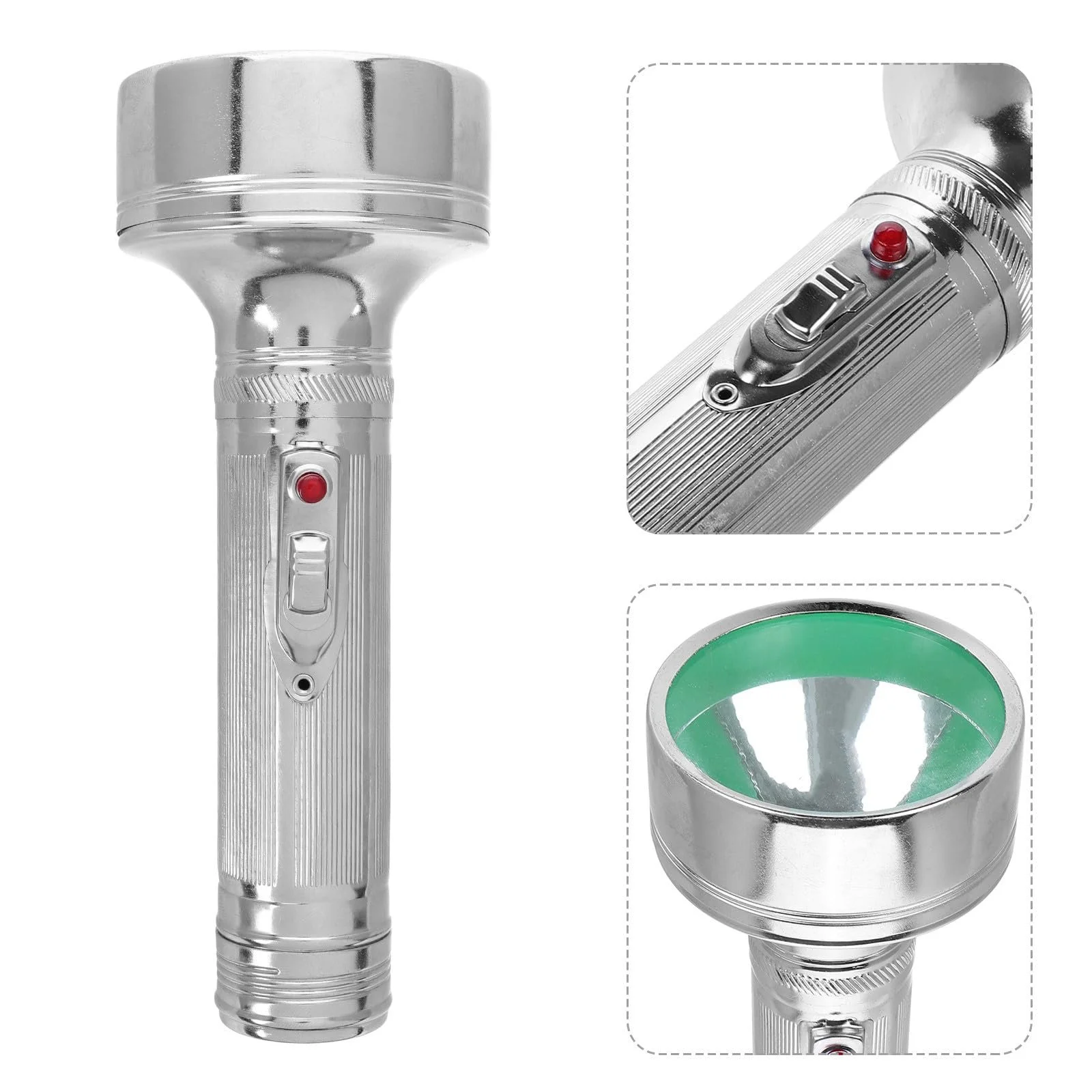 Ліхтарик Retro Vintage Металевий на батарейках для пошуку скарбів Портативний Маленький для використання на відкритому повітрі та в сільській місцевості, фото №8