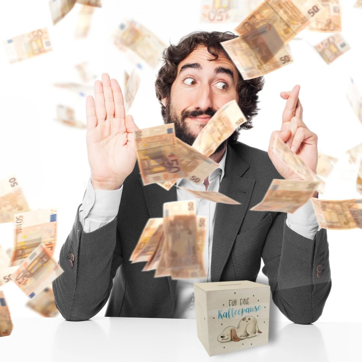 Скарбничка Relaxter Dog Дерев'яна Kaffeepause Собака, фото №7