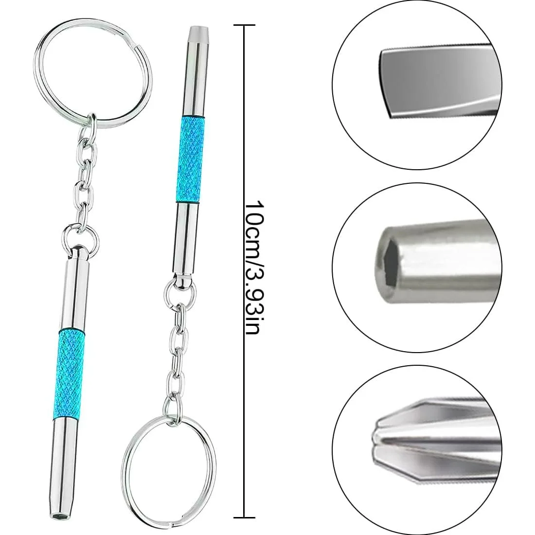 Викрутка набор KGDUYC 3 в 1 з нержавіючої сталі для ремонту окулярів, ювелірних виробів і годинників, фото №2