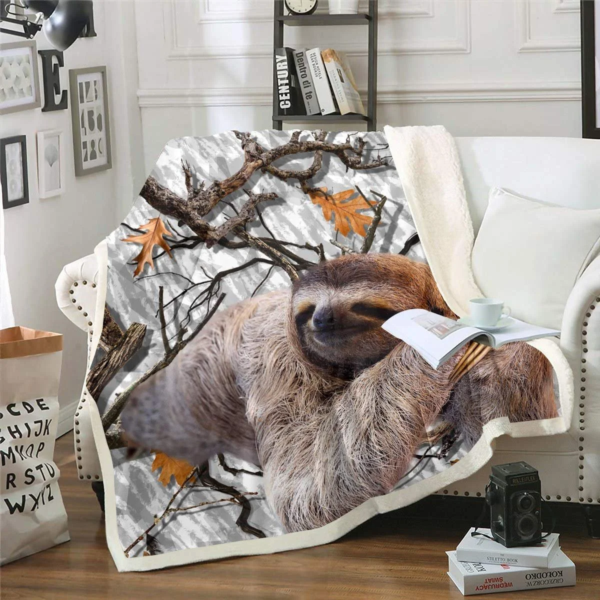 Покривало Tbrand Лінивець 150 x 200 см для Дивану, фото №1