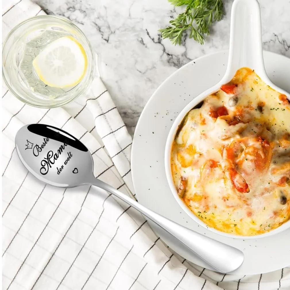 Ложка из нержавеющей стали с гравировкой Лучшая Мама в Мире, фото №3