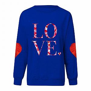 Женская толстовка с длинными рукавами большого размера ко Дню Святого Валентина, клетчатые сердца, осенняя рубашка большого размера synthetic.ua - Фото 1