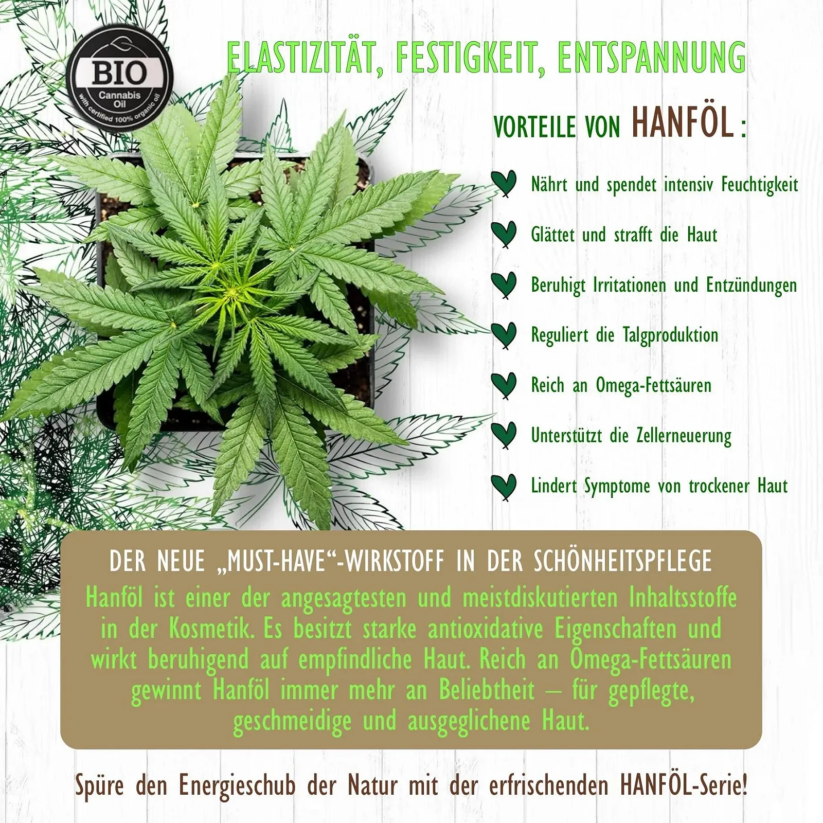 Бальзам для тіла P-Beauty Naturkosmetik з органічною олією насіння коноплі, веганський, для жінок та чоловіків, фото №3 Бальзам для тіла P-Beauty Naturkosmetik з органічною олією насіння коноплі, веганський, для жінок та чоловіків, фото №3