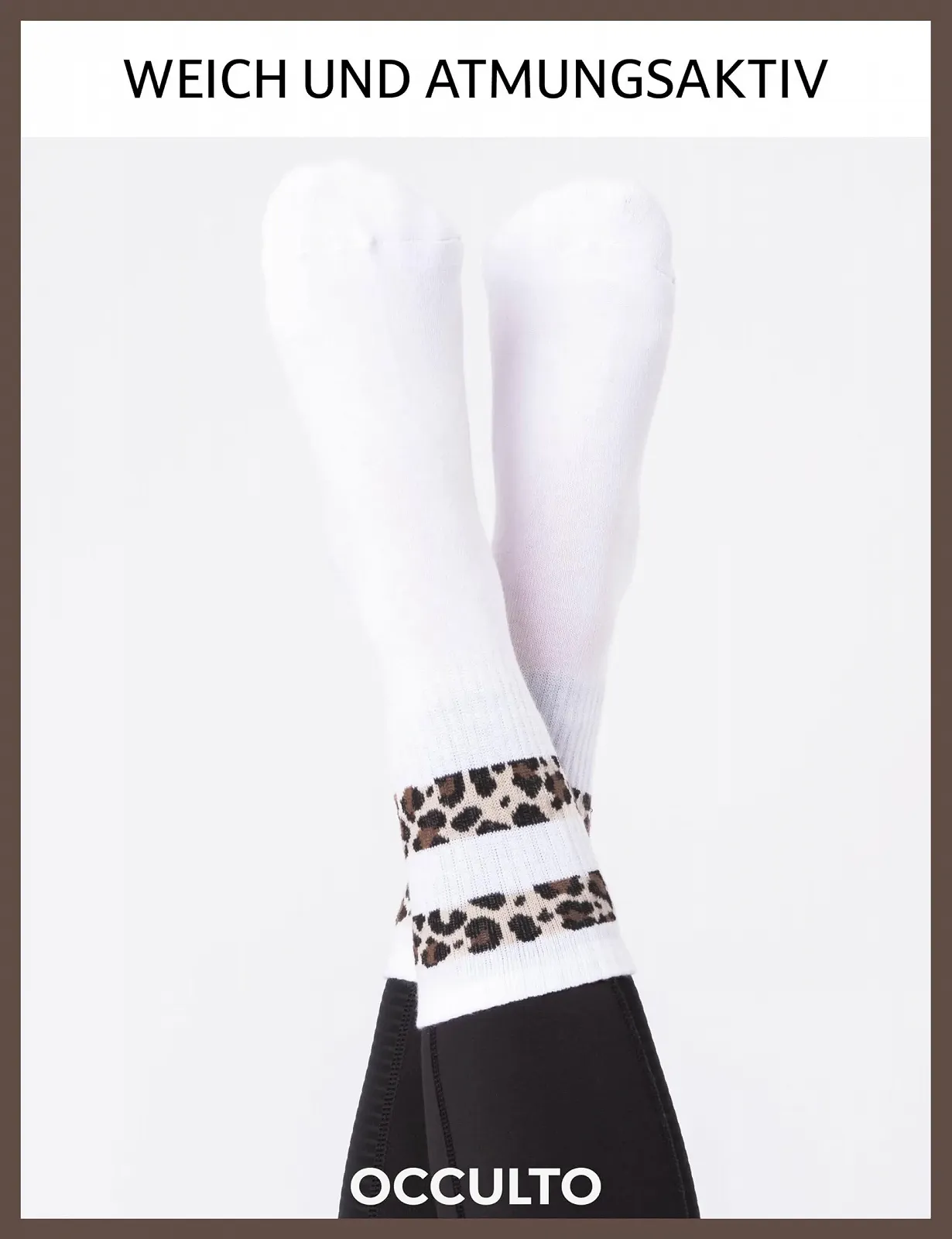 Носки Occulto Женские с леопардовым узором (Модель: Nala), фото №3