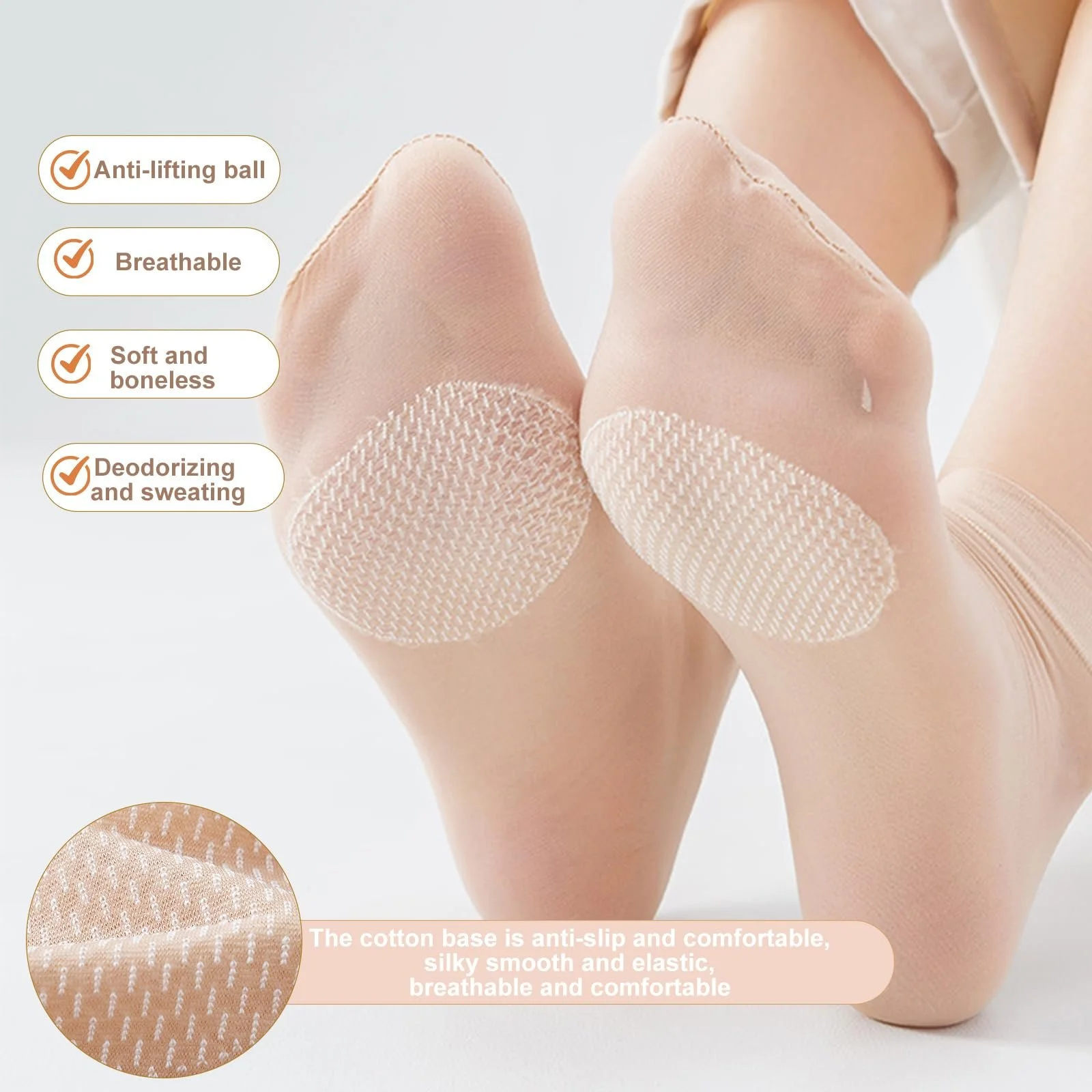 12 пар нейлонових панчіх, жіночі короткі матові нейлонові шкарпетки, фото №3