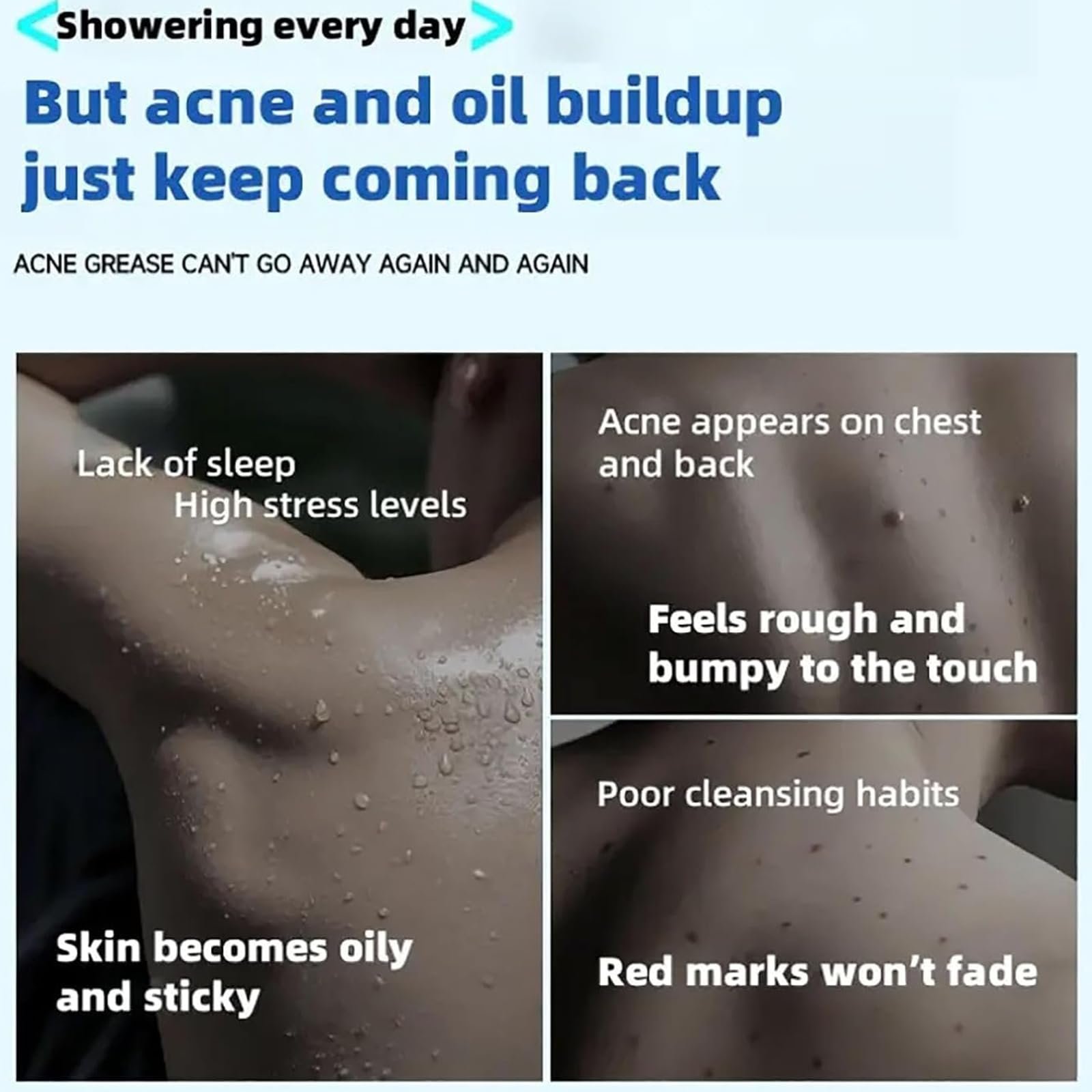 Гель для душу Noil Aquablue з саліциловою кислотою для чоловіків 400 мл (1 шт.), фото №4