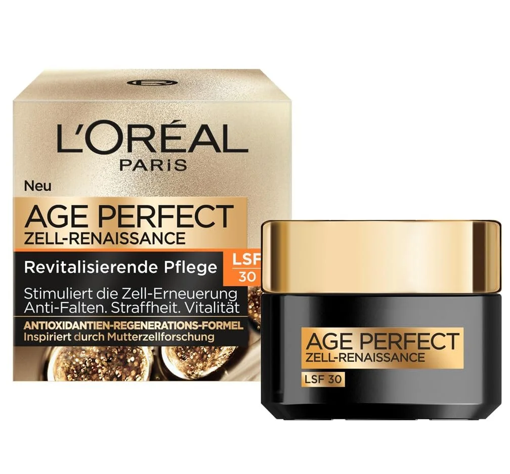 Денний крем L'Oréal Paris Age Perfect Cell Renaissance SPF 30 для сяйва шкіри 50 мл, фото №1 Денний крем L'Oréal Paris Age Perfect Cell Renaissance SPF 30 для сяйва шкіри 50 мл, фото №1
