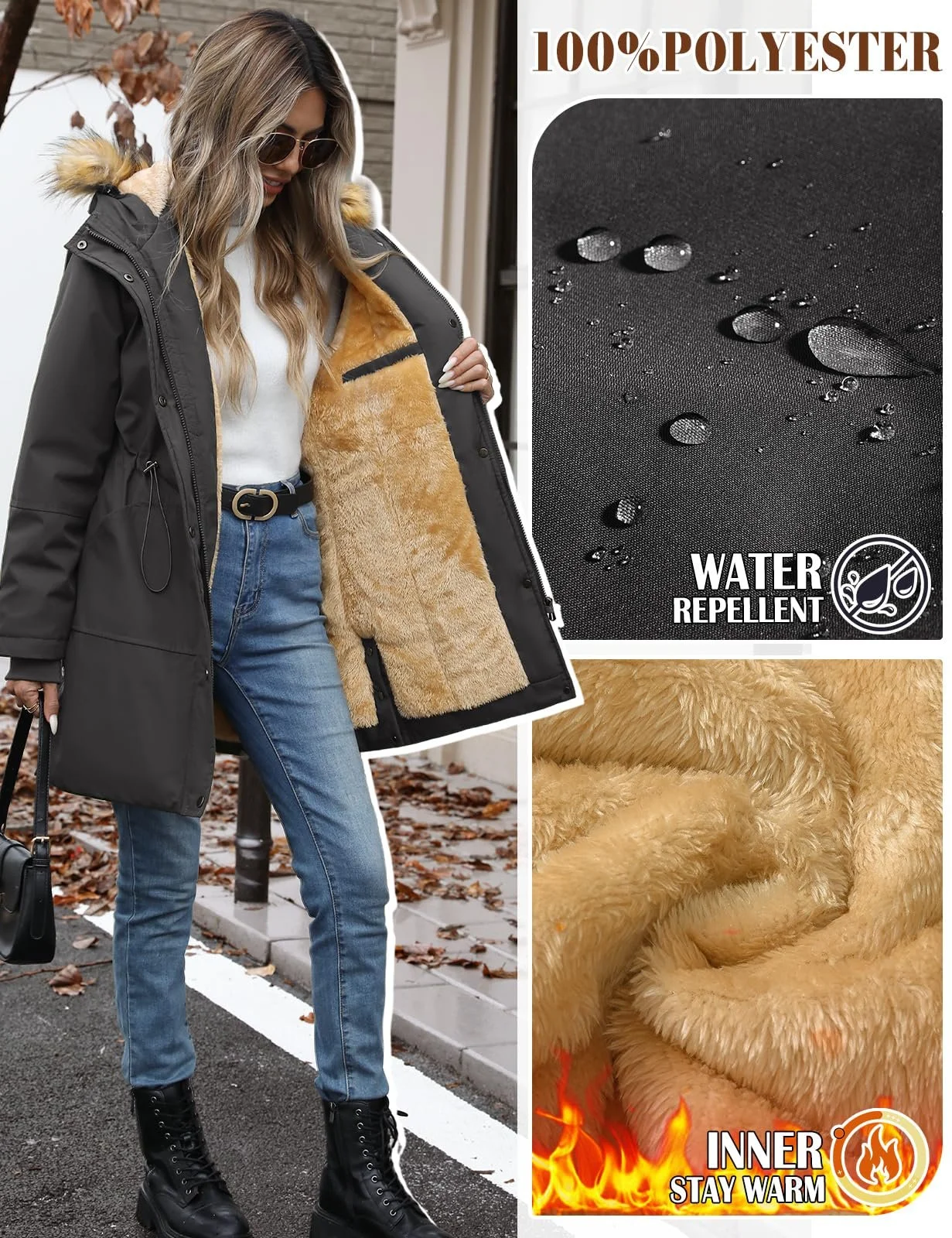 Жіноча зимова парка Vijamiy Тепла, фото №5