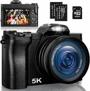 Фотоапарат IXNAIQY DC201 48 Мп / CMOS / 5K 60 fps / 16X зум / Wi‑Fi / Чорний - Фото 1