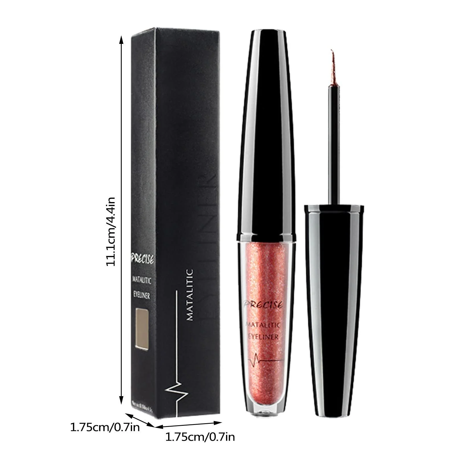 Рідка Підводка для очей Водостійка Блискуча Швидковисихаюча 4,5 мл, фото №6