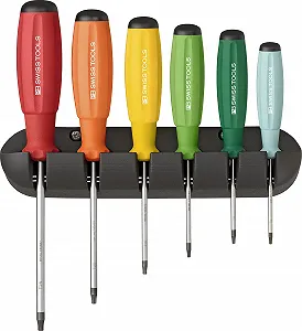 Набір викруток PB Swiss Tools PB 8440 RB Torx 6 штук Multi ColorCode - Фото 1