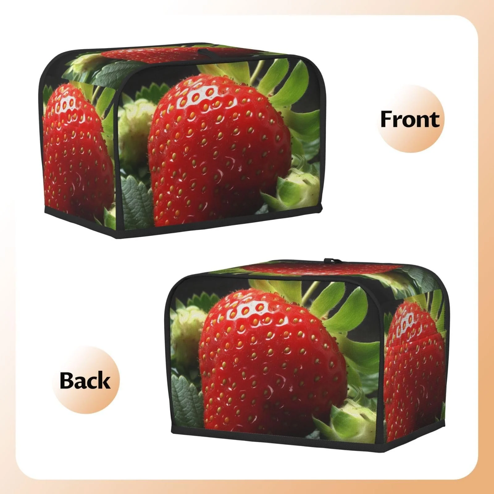 Чохол для 2-х скибочного тостера з двома кишенями для ножів, надм'який, фото №6 Чохол для 2-х скибочного тостера з двома кишенями для ножів, надм'який, фото №6