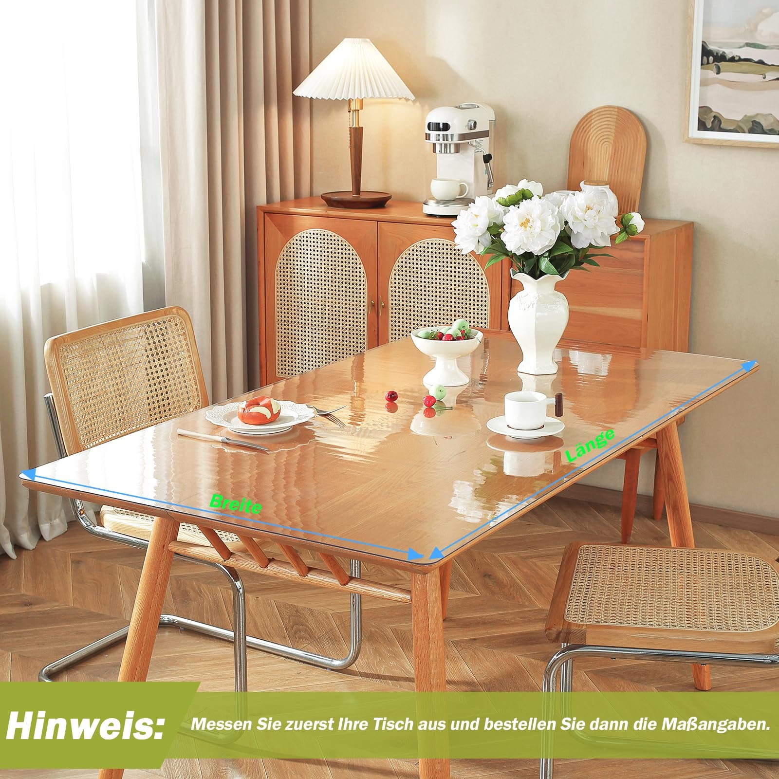 Захисна плівка для столу OstepDecor 1.5 мм 70 x 110 см прозора PVC кришталево чиста, фото №7