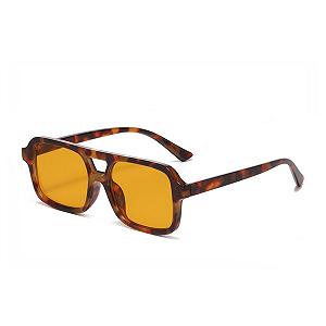 Сонцезахисні окуляри Retro qinqilanqi-S 70-х Плоскі Вінтажні Квадратні з подвійним містком UV400 - Фото 1