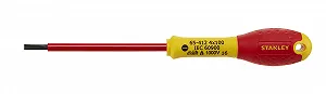 Викрутка шліцова Stanley FatMax 4х100 мм ізольована червона та жовта - Фото 1