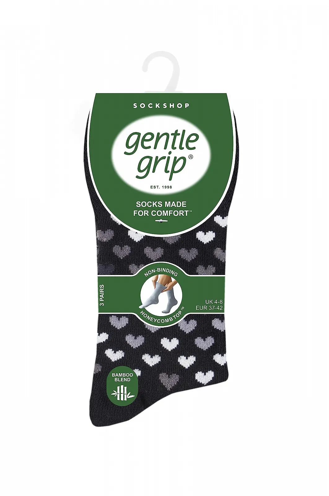 Шкарпетки Gentle Grip, жіночі, візерункові та смугасті, 37-41, фото №2