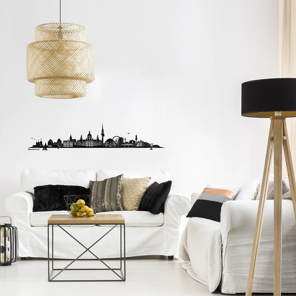 Настенная наклейка WANDKINGS Skyline Hannover 130 x 26 см Черная, фото №2 Настенная наклейка WANDKINGS Skyline Hannover 130 x 26 см Черная, фото №2